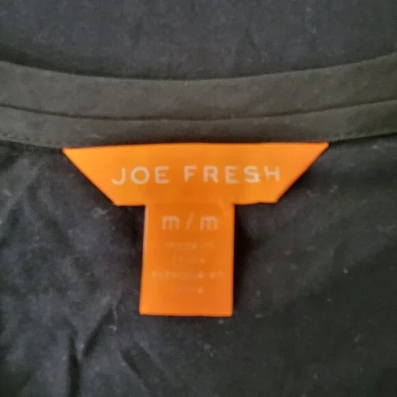 Joe Fresh Sleeveless Black Blouse with Sequined Square Design - Picture 4 of 5